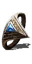 Clear Bluestone Ring +2