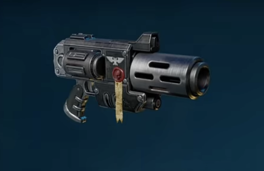 Secondary: Ophelian Liberation Inferno Pistol (Relic)